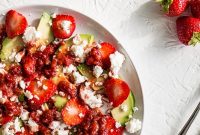 Strawberry and Avocado Salad with Honey-Lime Dressing