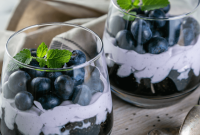 Creamy Blueberry Chia Seed Mousse Recipe for Quick Breakfast or Dessert