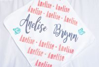 Make a Baby Blanket with Freezer Paper and a Cricut