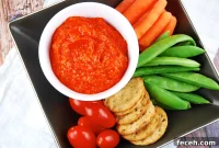 Red Pepper and Eggplant Dip Recipe — Low-Calorie 1-Point Serving