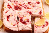 Strawberry Lemon Layer Cake with Fresh Citrus Glaze