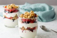 Fruit and Granola Yogurt Parfait Recipe for Breakfast