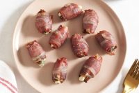 Prosciutto-Wrapped Dates with Goat Cheese and Honey Drizzle