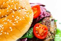 Mushroom and Black Bean Veggie Burger Recipe