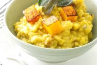 Creamy Butternut Squash Risotto with Parmesan and Sage
