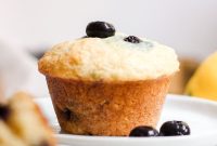 Lemon Blueberry Greek Yogurt Muffins with Moist, Zesty Flavor