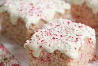 Candy Cane Krispie Treats with Crunchy Peppermint Swirls