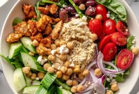 Mediterranean Tofu Hummus Bowl Recipe — Vegan Lunch Idea