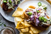 Tex-Mex Smoked Brats with Fresh Cilantro Slaw