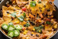One-Pot Veggie Enchiladas with Cheesy Sauce