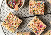 Cake Batter Rice Krispie Treats Recipe — Sweet Birthday Snack