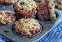 Cheesy Savory Zucchini Muffins for Brunch or Snacks