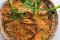 Gochujang Kale Pancakes (Korean Jangtteok)