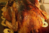 Roasted Turkey Stuffed with Calvados Apple Filling