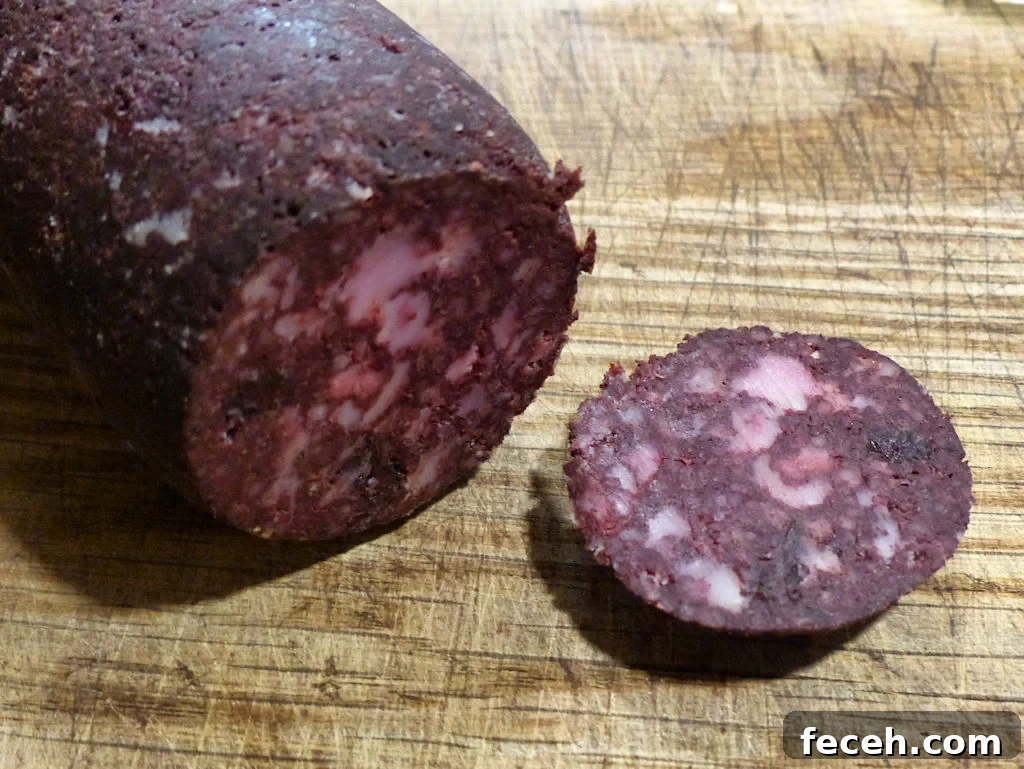 Uncooked Blood Sausage
