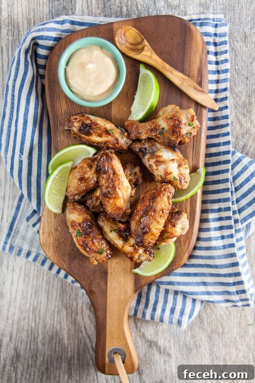 Baked Thai Peanut Chicken Wings