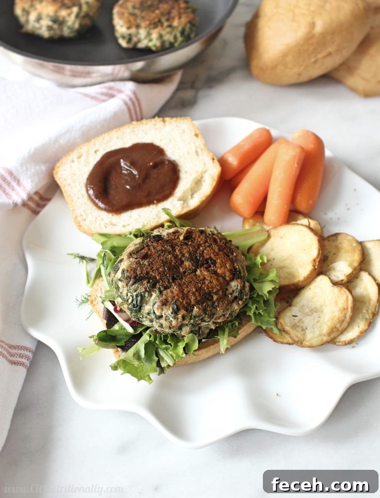 Turkey Spinach Burgers (5 Ingredients) + Is Organic Meat Worth It? 2 5 Ingredient Turkey Burgers | C it Nutritionally by Chelsey Amer, MS, RDN, CDN Juicy, flavorful, and made with minimal ingredients, these 5 Ingredient Turkey Burgers are prepped in minutes and are easy enough to whip up indoors, for year-round BBQ feels! Gluten Free, Grain Free, Dairy Free, Nut Free, Soy Free