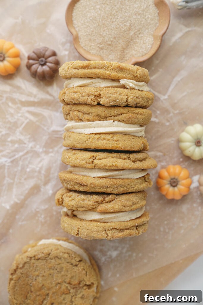 pumpkin sandwich cookie