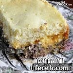 Crock Pot Cheeseburger Pie