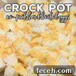 No-Peel Crock Pot Hard Boiled Eggs