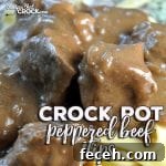 Easy Crock Pot Peppered Beef Tips