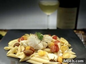Oven Baked Cod - Delicious cod fillet with a glass of Chardonnay (Photo by Erich Boenzli)