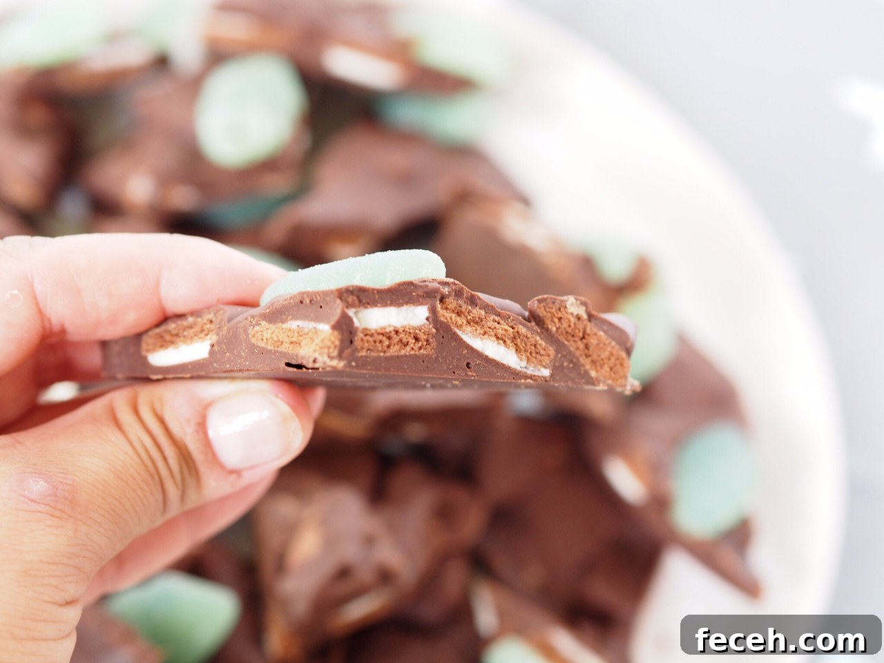 Mint Slice Chocolate Bark