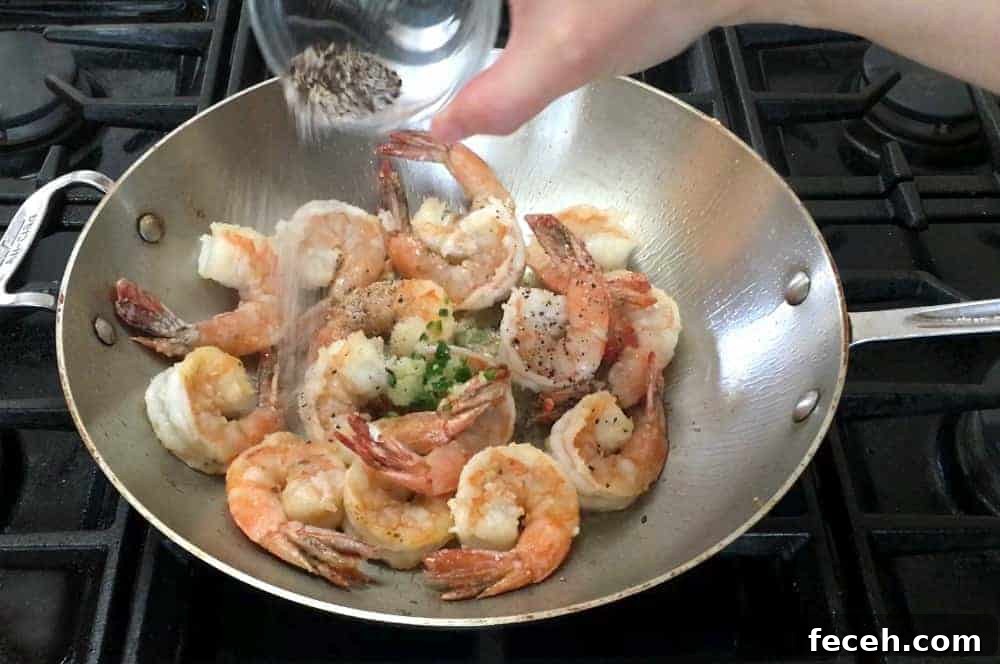 Crispy Salt and Pepper Shrimp Recipe with Garlic and Chili 10 Adding Salt and Peppercorn Mixture