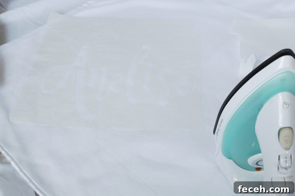 Cricut with Freezer Paper Baby Blanket