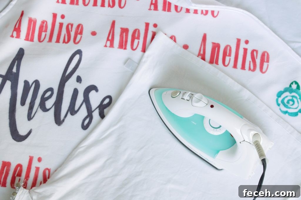 Cricut with Freezer Paper Baby Blanket
