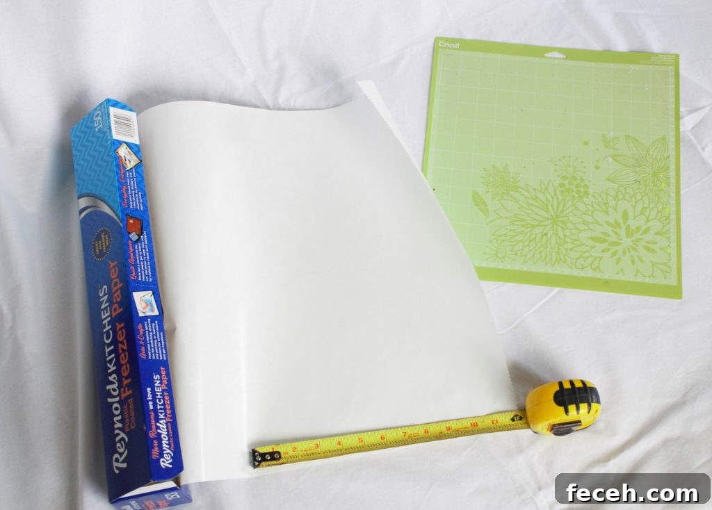 Cricut with Freezer Paper Baby Blanket