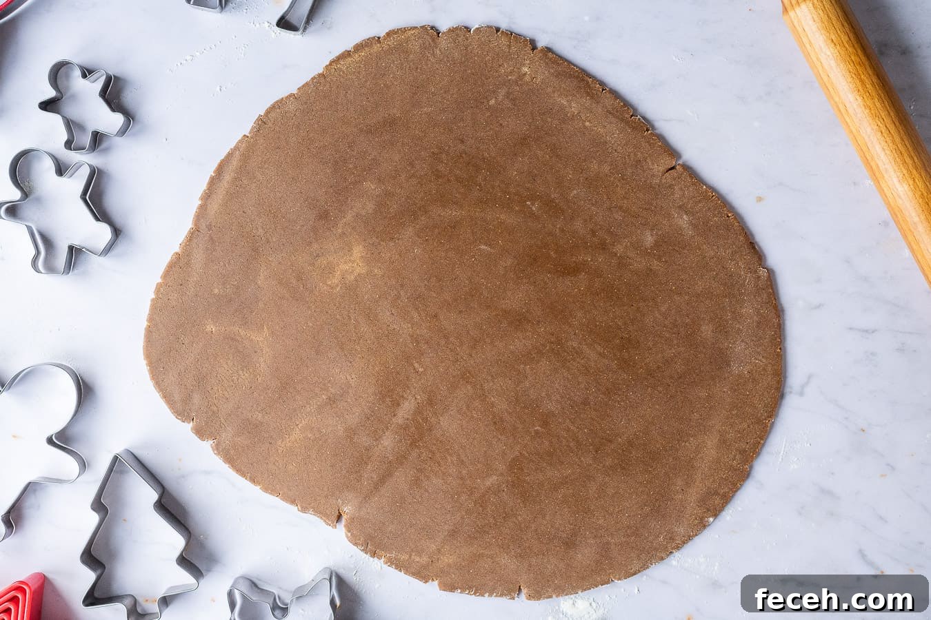 step 4 - rolling out the dough