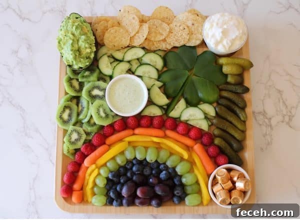 st. patrick's day charcuterie board recipe-gf kiddos