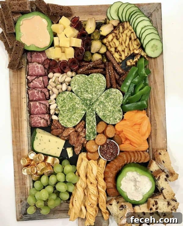 st. patrick's day charcuterie board recipe-baker mama