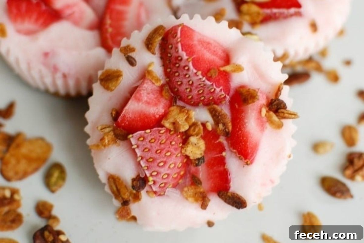 20 Fun Valentine's Breakfast Ideas for Kids 12 Frozen yogurt granola bites.