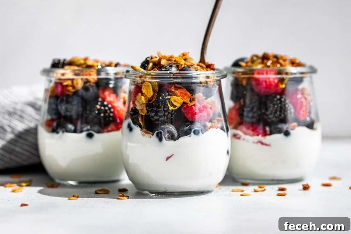 20 Fun Valentine's Breakfast Ideas for Kids 16 Fruit and yogurt parfaits.