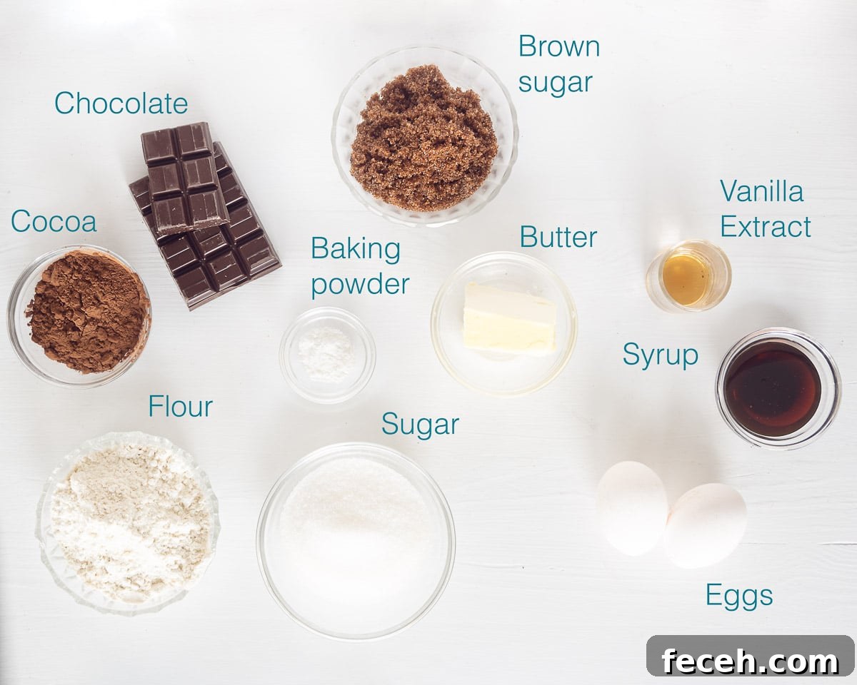 Ingredients dark brown sugar brownies slow cooker recipe