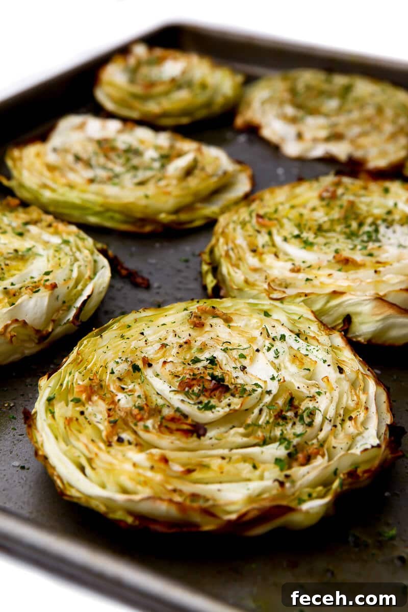 Roasted Cabbage Steaks vegan St. Patrick's Day recipes