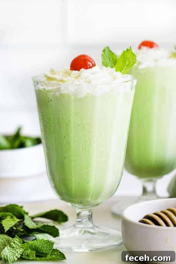 Vegan Shamrock Shake vegan St. Patrick's Day recipes