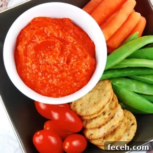 roasted red pepper and eggplant dip