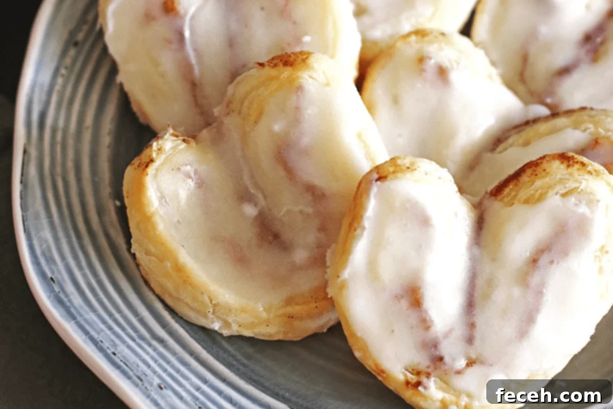 Cinnamon Puff Pastry Hearts
