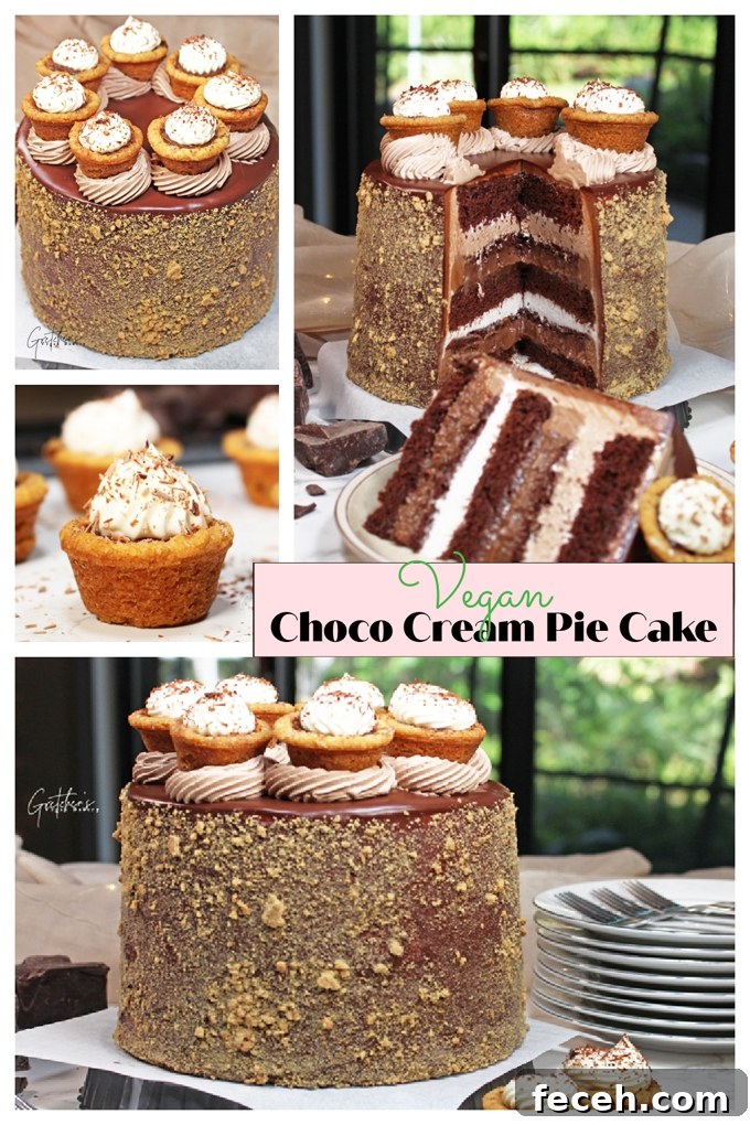 chocolate cream pie cake