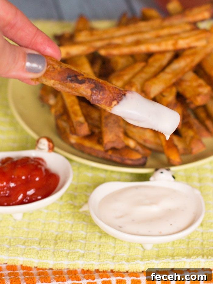 Get your french fry fix the healthy way with these baked battered fries! 