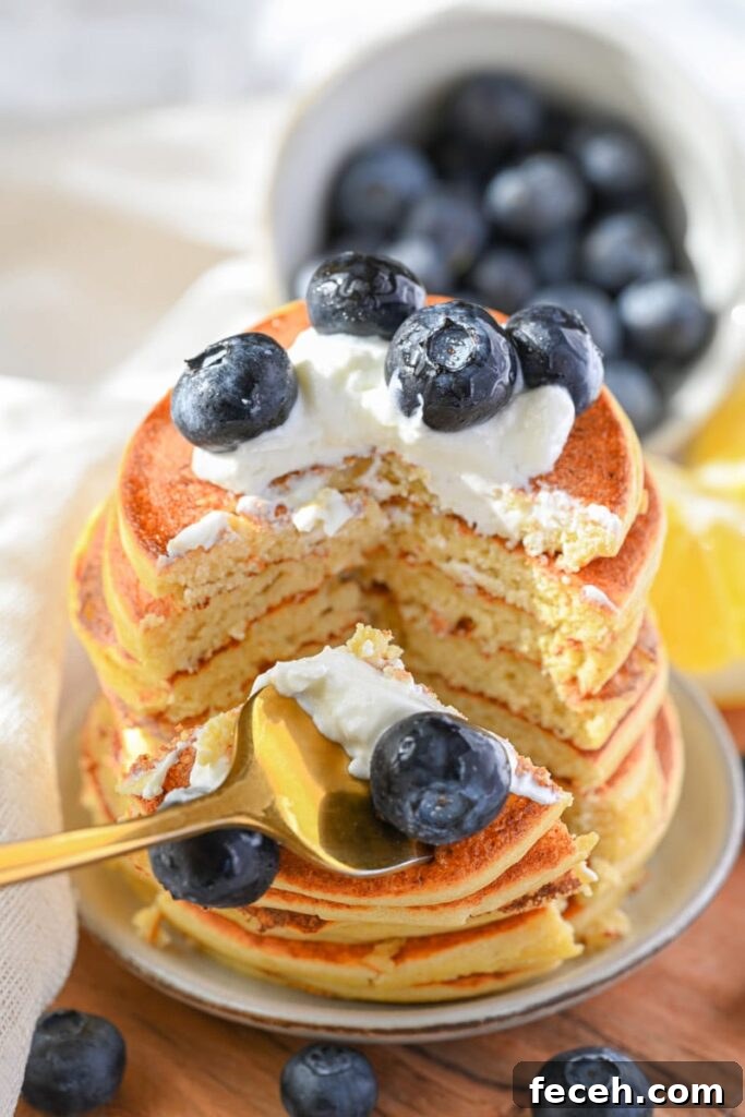 Low-Calorie Pancakes Recipe for Fluffy, Guilt-Free Breakfast 4 fluffy low calorie pancakes for diet and weight loss, inside