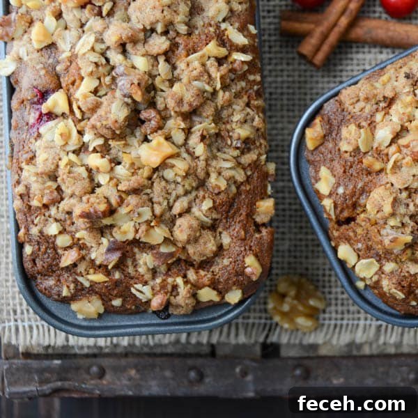 Cranberry, Nut & Pumpkin Quick Loaves: Fall Breakfast Recipe 9 Cranberry Nut Pumpkin Loaves with cinnamon sticks
