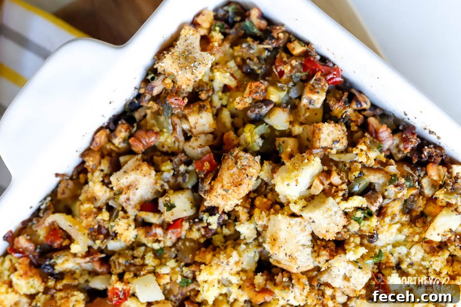 Sourdough Vegan Cornbread Stuffing Recipe for Holidays 7 the best vegan stuffing