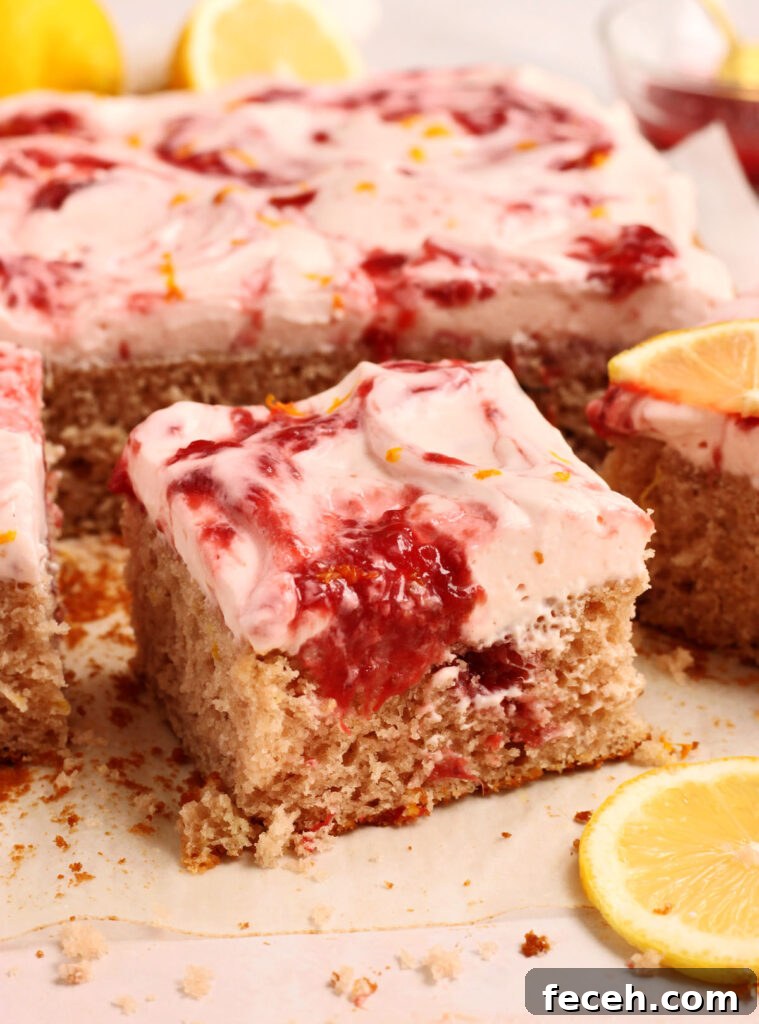 strawberry lemon cake