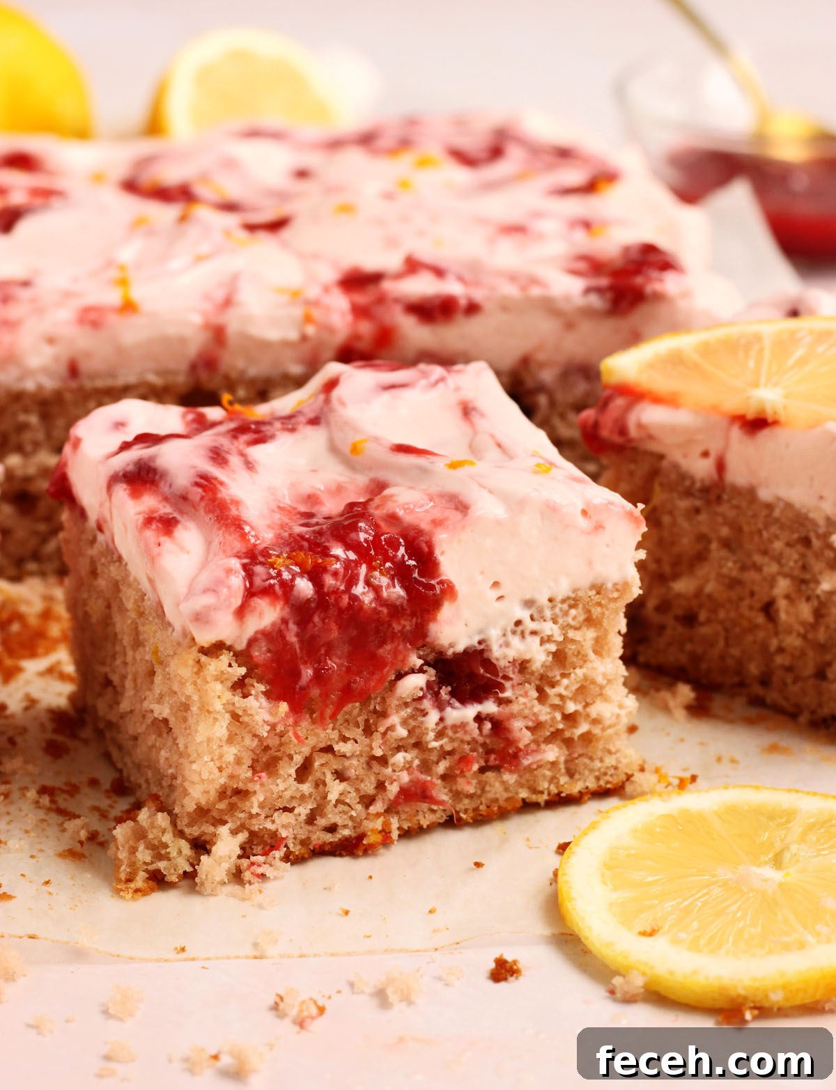 strawberry lemon cake
