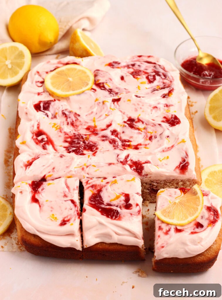 strawberry lemon cake