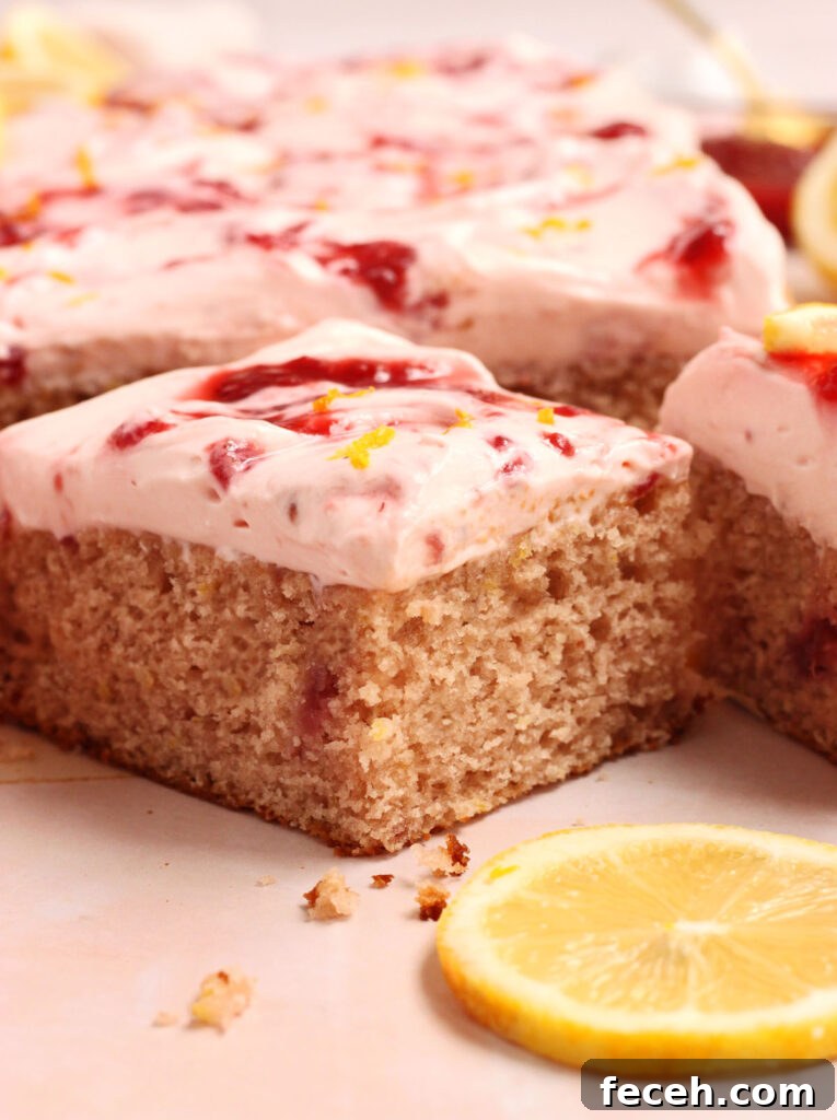 strawberry lemon cake